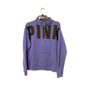 Victoria Secret PINK Half Zip Pullover Sweatshirt